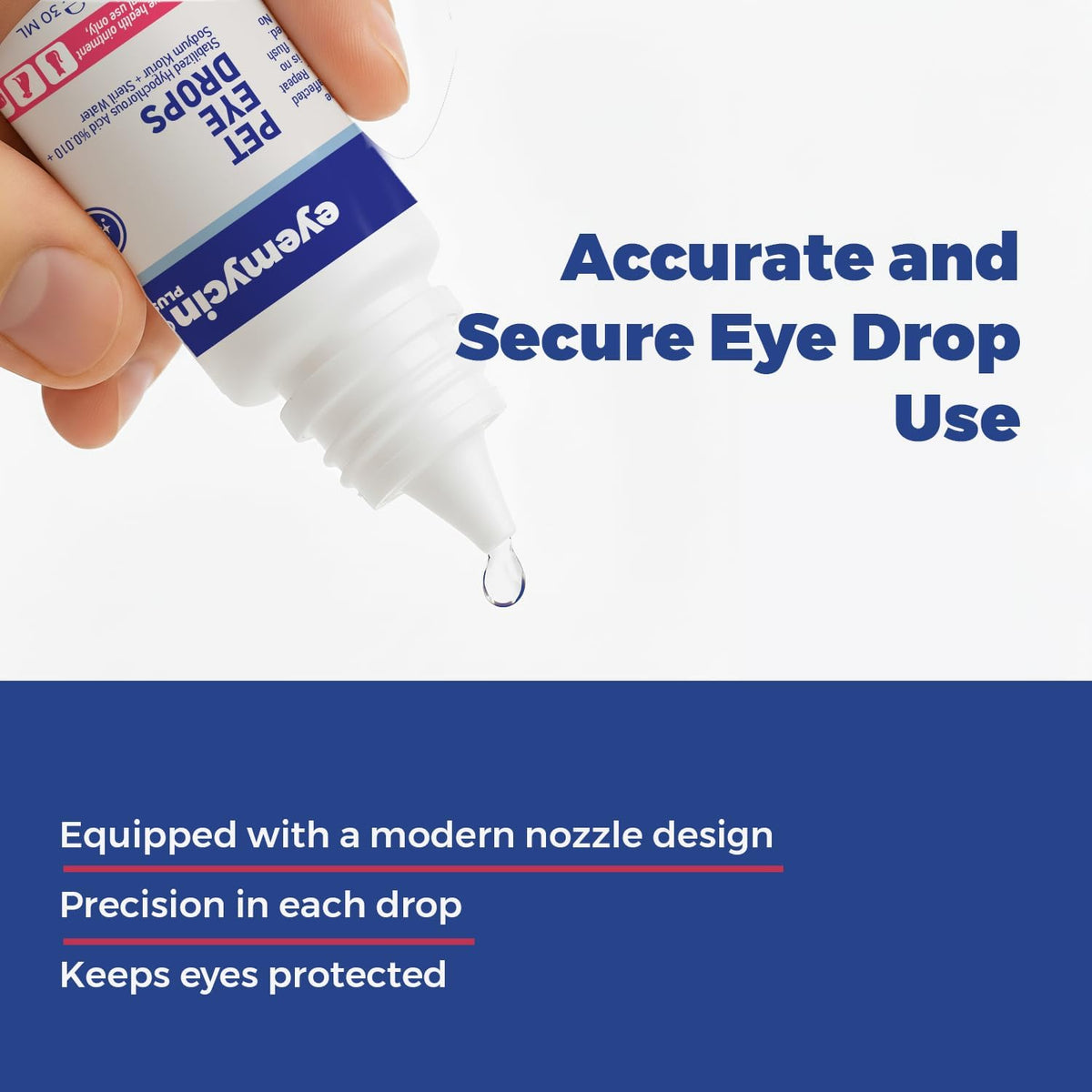 EYEMYCIN pet Eye Drops 1 fl oz Eye Drops for Dogs and Cats Vet-Recommended Dog Eye Infection