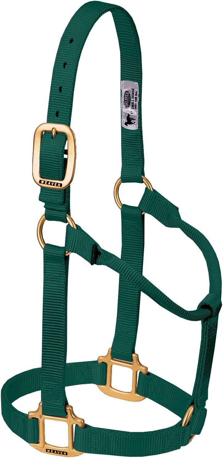 Weaver Equine Nylon Horse Halter, Triple-Ply Cheek Design, Original Non Adjustable Halters for