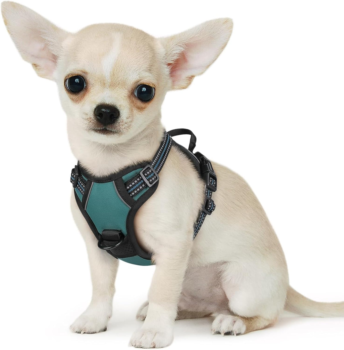 Eagloo Small Dog Harness No Pull, Service Vest with Reflective Strips and Control Handle