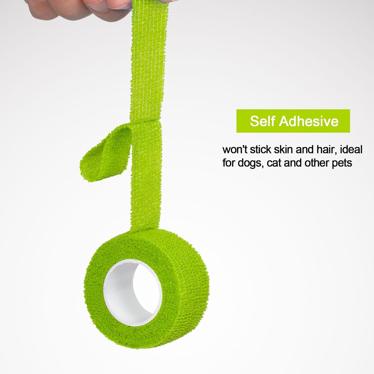 12 Pack Self Adhesive Bandage Wrap 1 Inch Cohesive Bandage Self Adherent Vet Wrap for Dog Pets