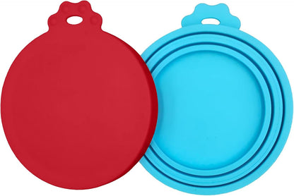 2 Pack Pet Food Cans Lids, Silicone Food Can Covers for Dog and Cat, BPA Free/Food Safe/Universal