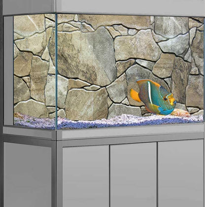 24X16IN Marble Aquarium Background, Art Marble Aquarium Background, Natural Marble Glass Terrarium