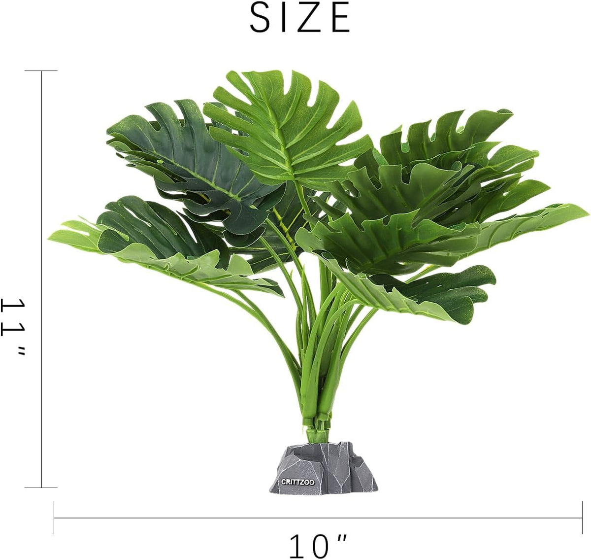 Reptile Fake Plants for Terrarium Decor, Snake Tank Accessories for Leopard Gecko Ball Python