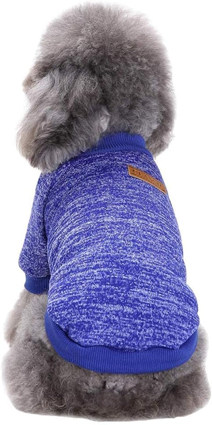 Jecikelon Dog Clothes Dogs Sweater Soft Puppies Clothing Winter Puppy Sweaters Warm Outfit for Dogs
