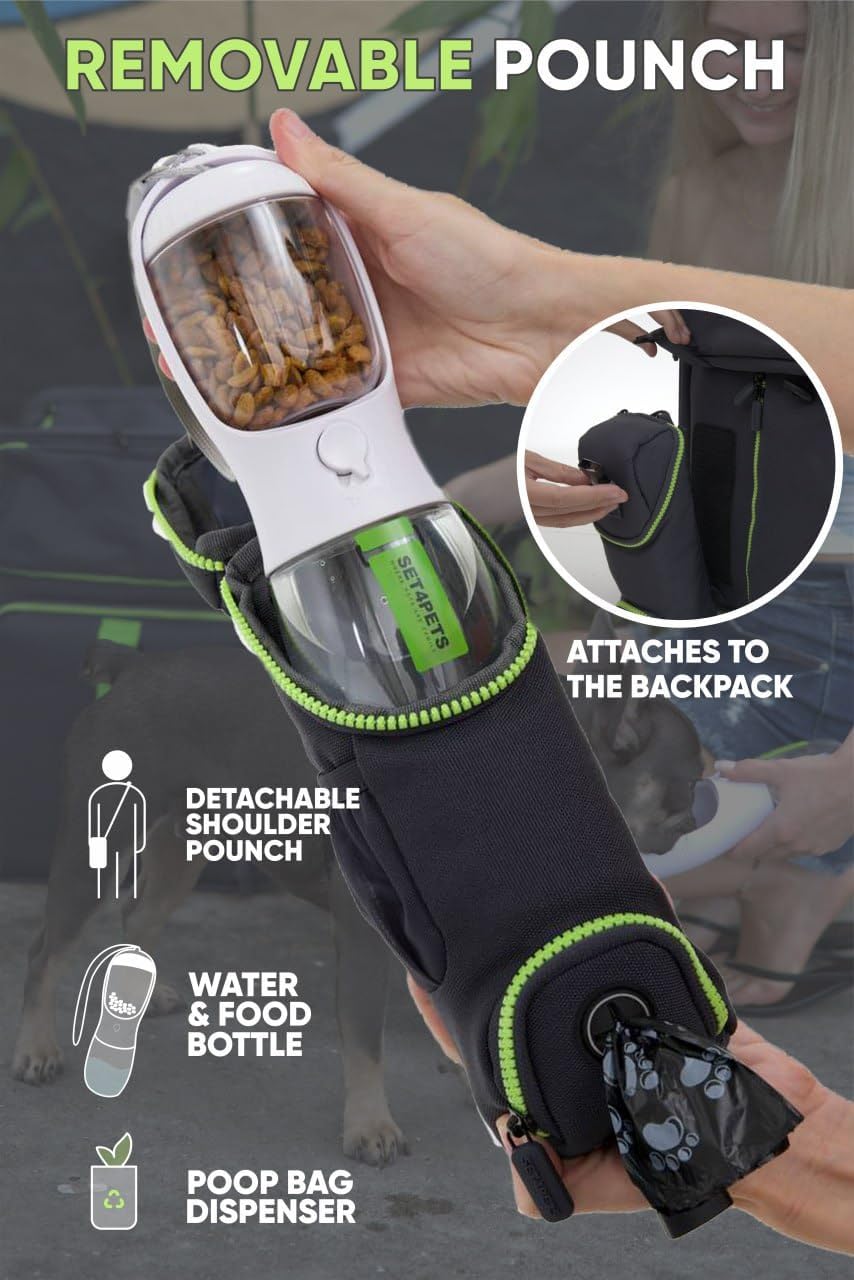 Cat Backpack Carrier & Dog Car Seat for Small Pets Up to 25 lbs - Expandable Cat Carrier Backpack