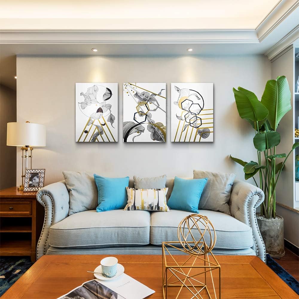 modern Abstract painting Canvas Wall Art for Living Room Wall Artworks Bedroom Decoration, 3 piece
