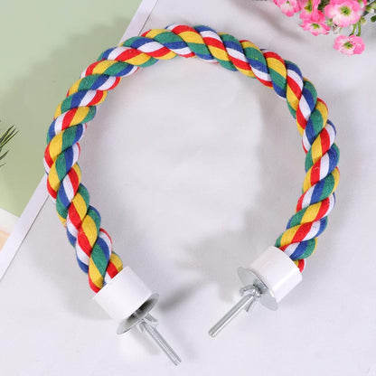 1pc Parrot Cotton Rope Chewing for Birds Climbing Rope Perch for Parrots Budgies and Cockatiels