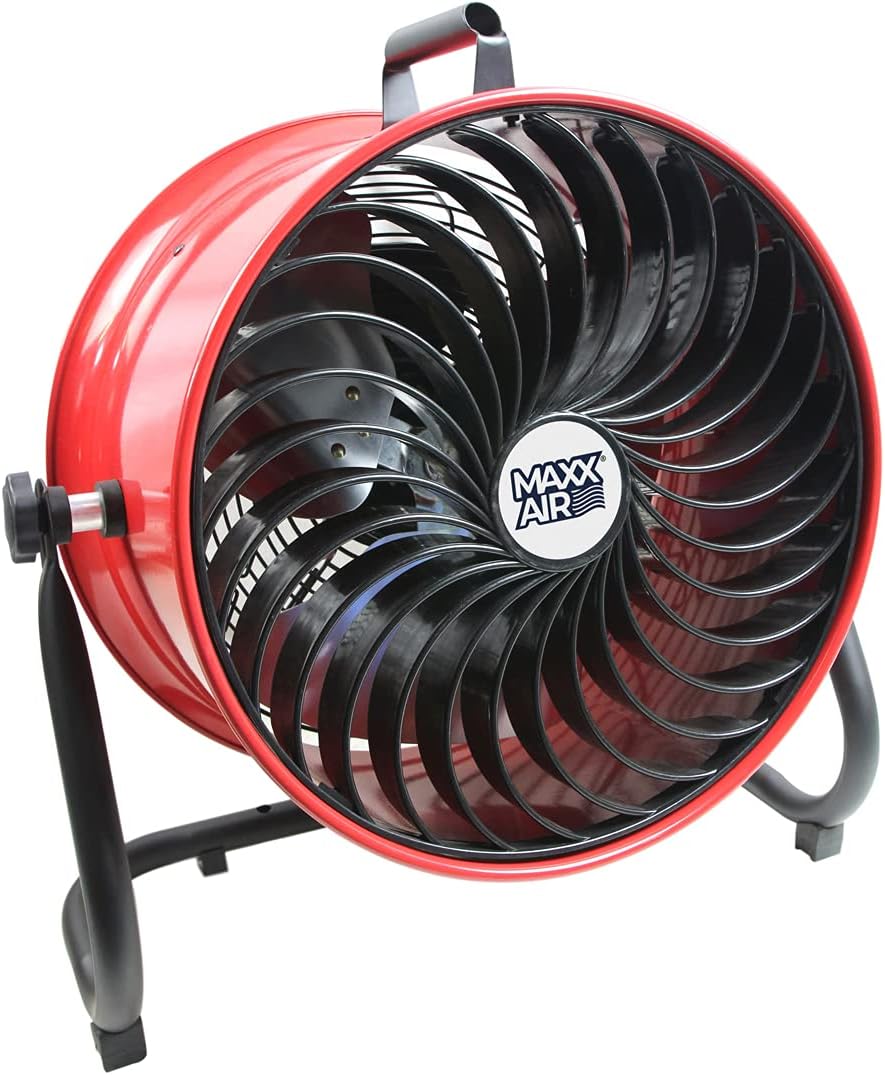 Maxx Air 16" High Velocity Turbo Fan with Pivoting Head - Efficient Air Circulation, High-Velocity