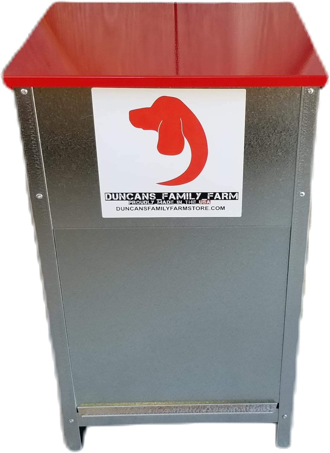 Duncan's Dog Feeder - Galvanized Metal Pet Food Station for Outdoor or Indoor Use - Automatic