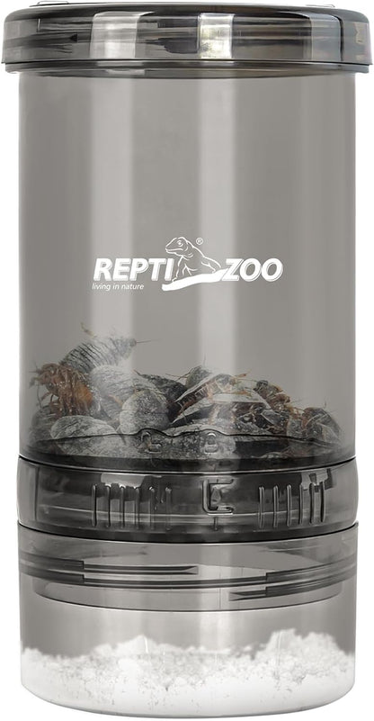 REPTI ZOO Reptile Cricket Calcium Powder Mixer, Cricket Keeper Shaker for Bearded Dragon Gecko