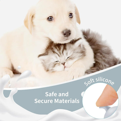 5Pack Kitten Bottle for Nursing Puppy Milk Kitten Bottles Feeding Kit Silicone Nipple for Newborn