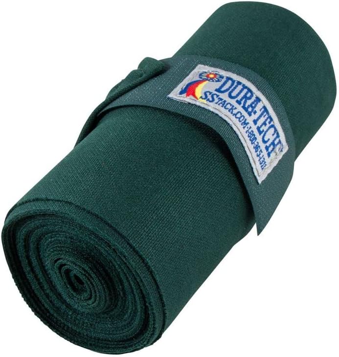 Dura-Tech Standing Wraps for Horses | Color Green | Optimal Comfort & Support | Ideal for