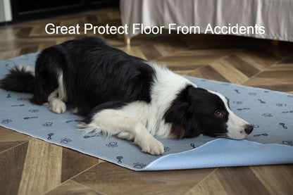 Peepeego 2Pack Pee Pads for Dogs Reusable+Free Dog Comb, Waterproof Rug 36"x72", Absorbent Puppy