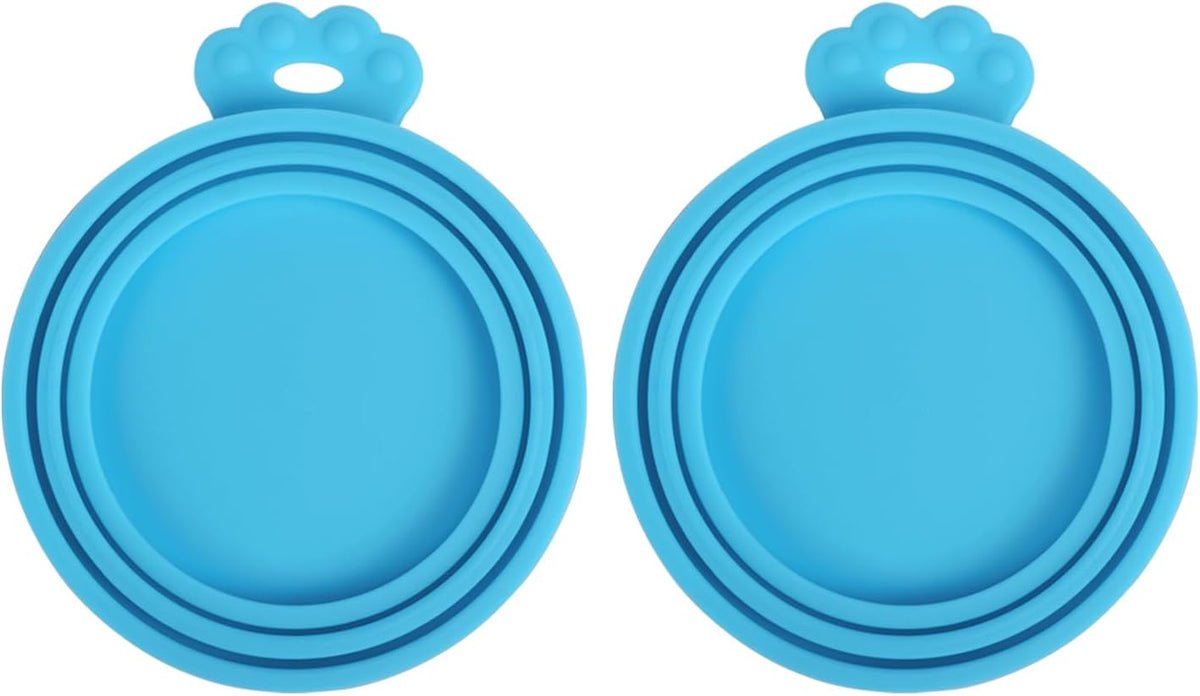PetBonus 2 Pack Silicone Pet Can Cover Lids, Universal Size for Dog Cat Food, 1 fit 3 Standard Size