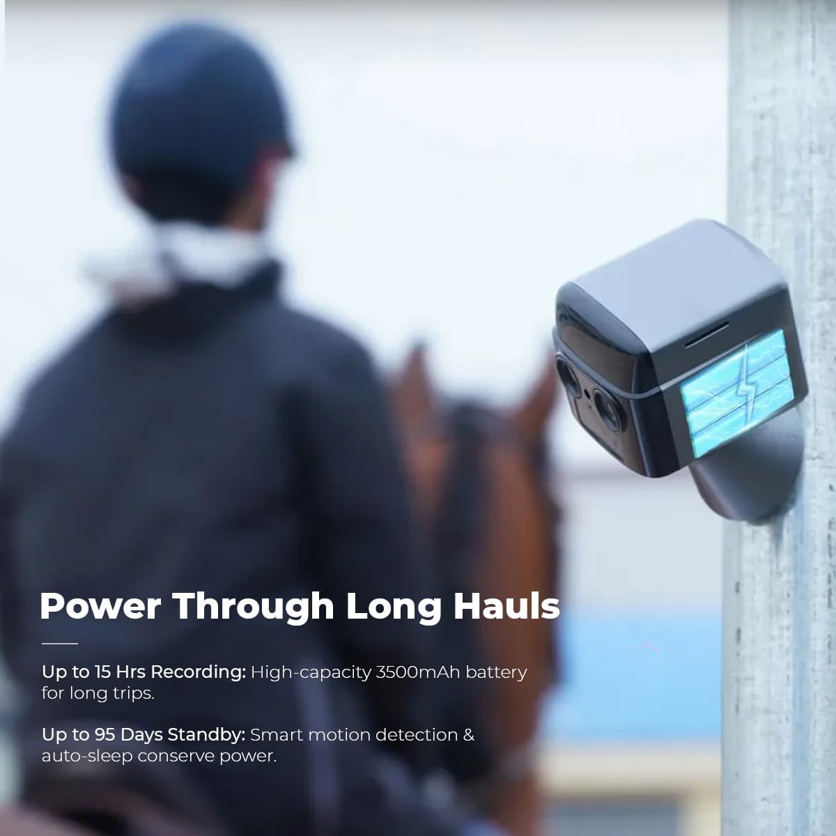 NomadEye Wireless Horse Trailer Camera – 4K Live Video & 2-Way Audio – WiFi Connect – Magnetic