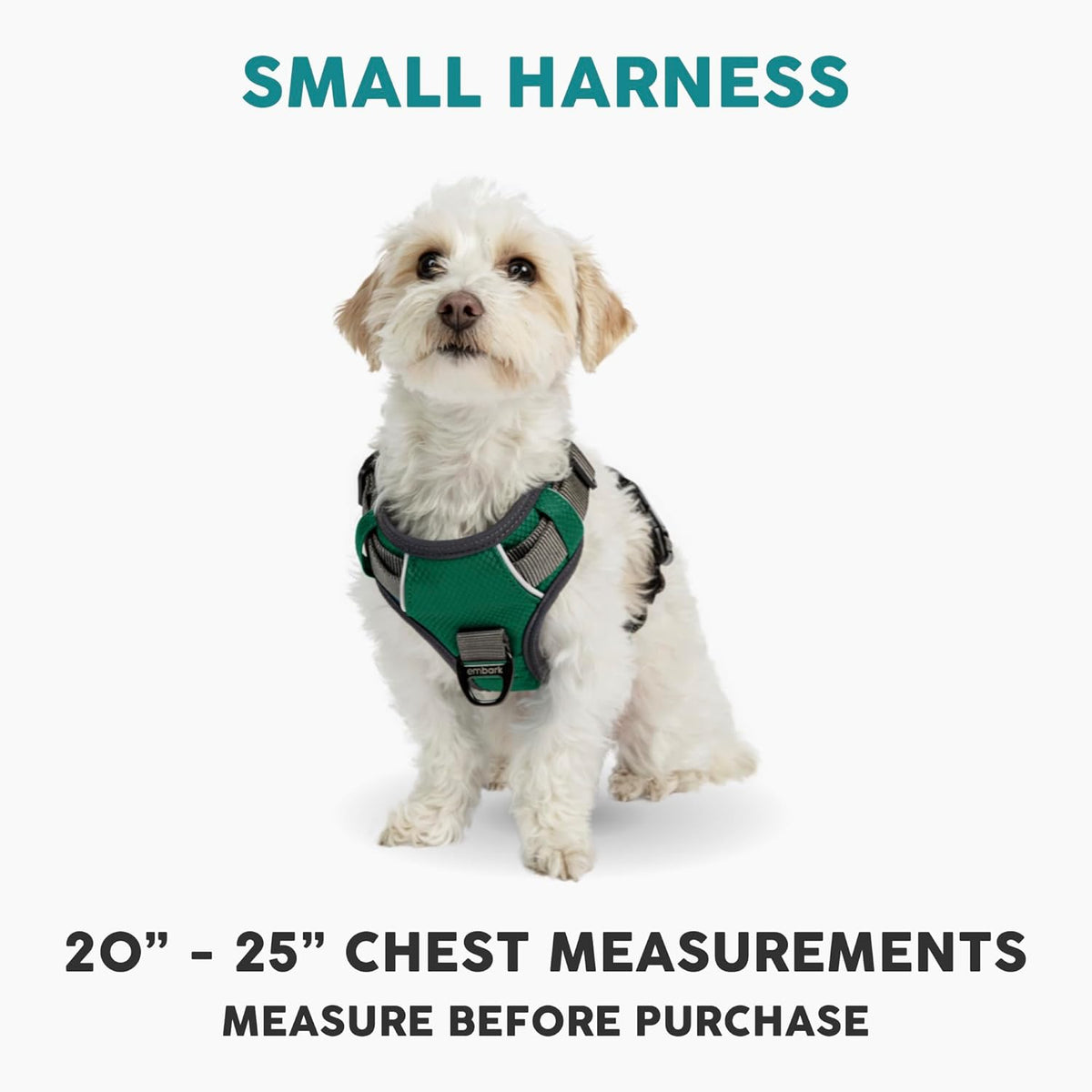 Embark Adventure Dog Harness, Reflective Trim No Pull Dog Harnesses for Small Sized Dogs - Military