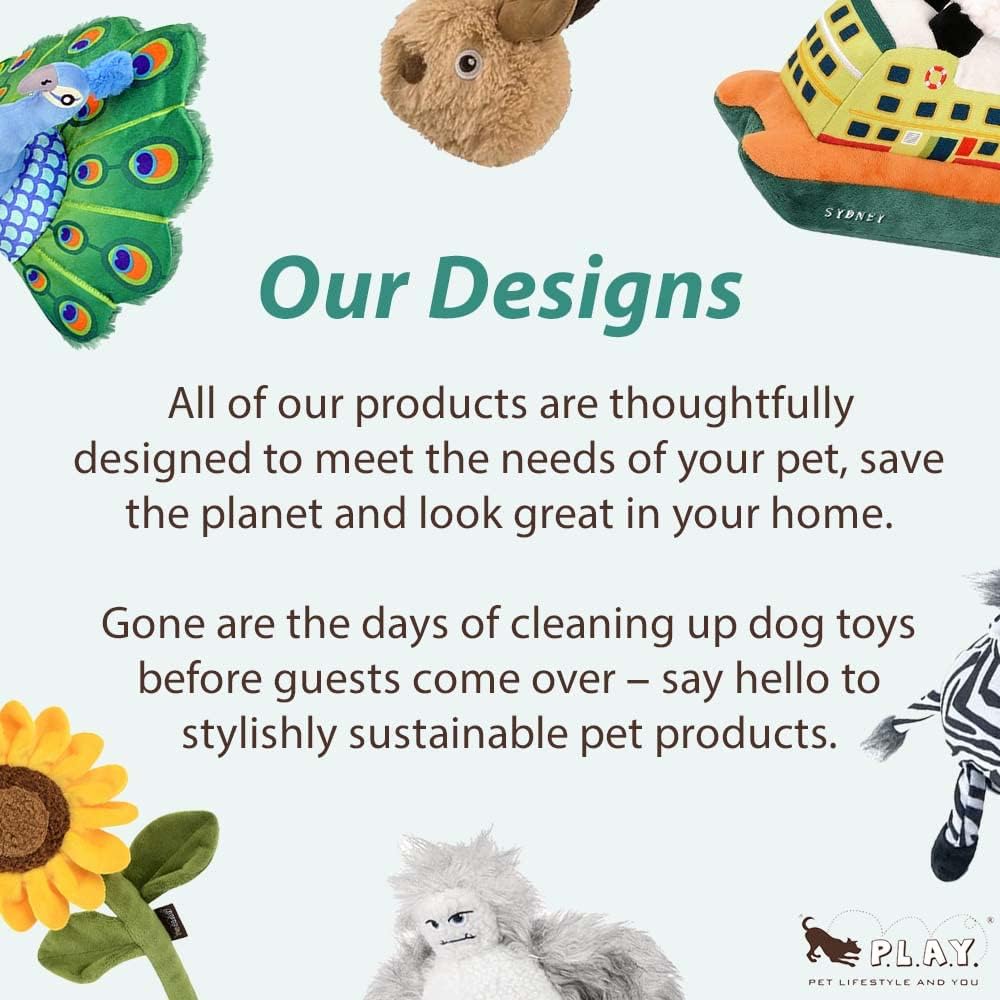 P.L.A.Y. Cute Plush Cat Toys - Feline Frenzy Animal Critter Themed Catnip Filled Toy, Great for
