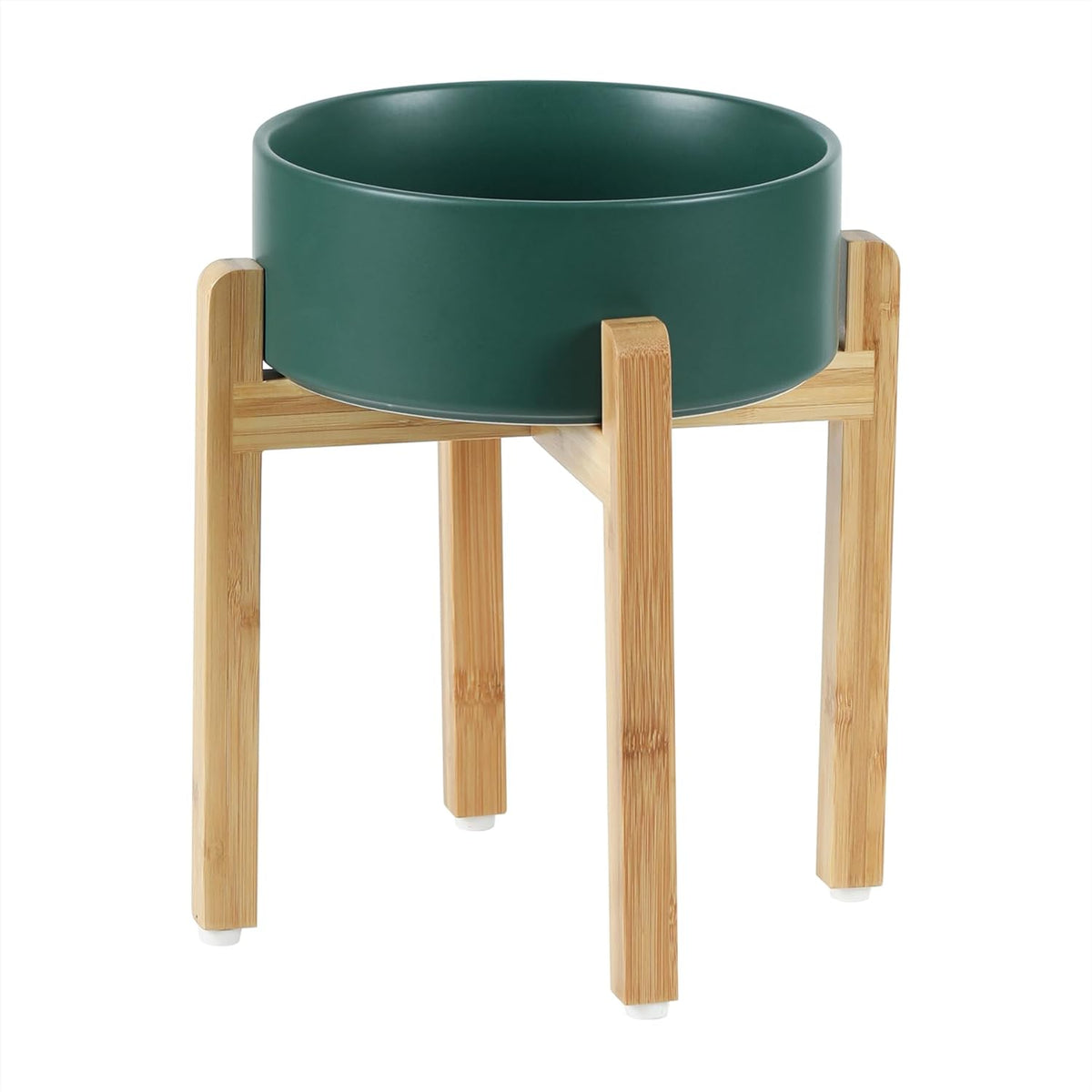 Ceramic Raised Dog Bowl Set, Elevated Dog Bowl with Stand, Food and Water Bowl for Large Breed