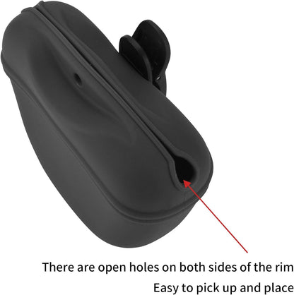 AUDWUD Silicone Dog Treat Pouch,With Dog Training Clicker,Clip on Portable Training