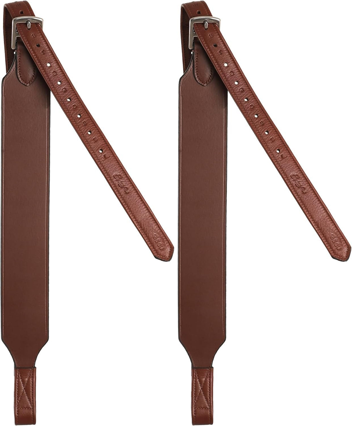 Exion Wide Stability Stirrup Leathers for English Saddles | Premium Cowhide Leather | Enhanced Leg