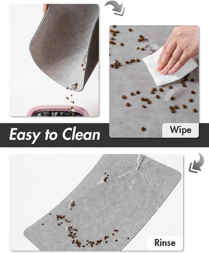 MontVoo-Absorbent Pet Feeding Mat-No Stains Pet Mat for Food and Water Bowl-Quick Dry Cat & Dog