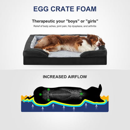 FURTIME Orthopedic Dog Bed for Small Dogs - Washable Dog Sofa Beds Small, Supportive Foam Pet Couch