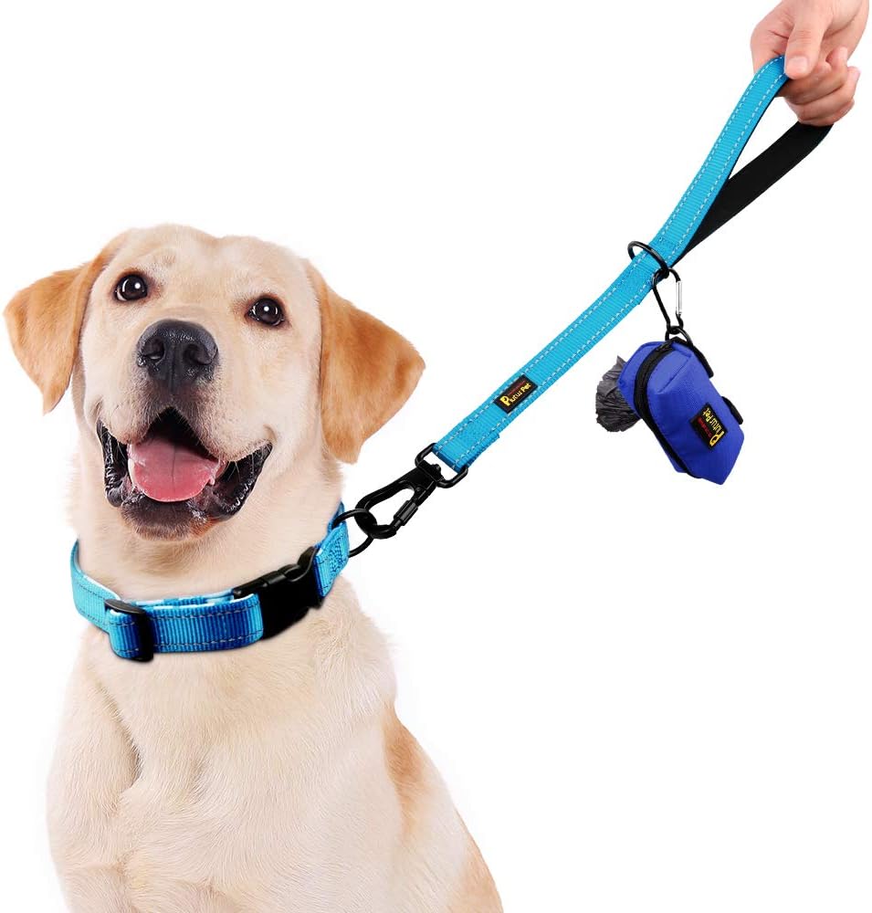 PLUTUS PET Short Training Dog Leash with Padded Handle for Medium Large Big Dogs,18 Inch Heavy Duty
