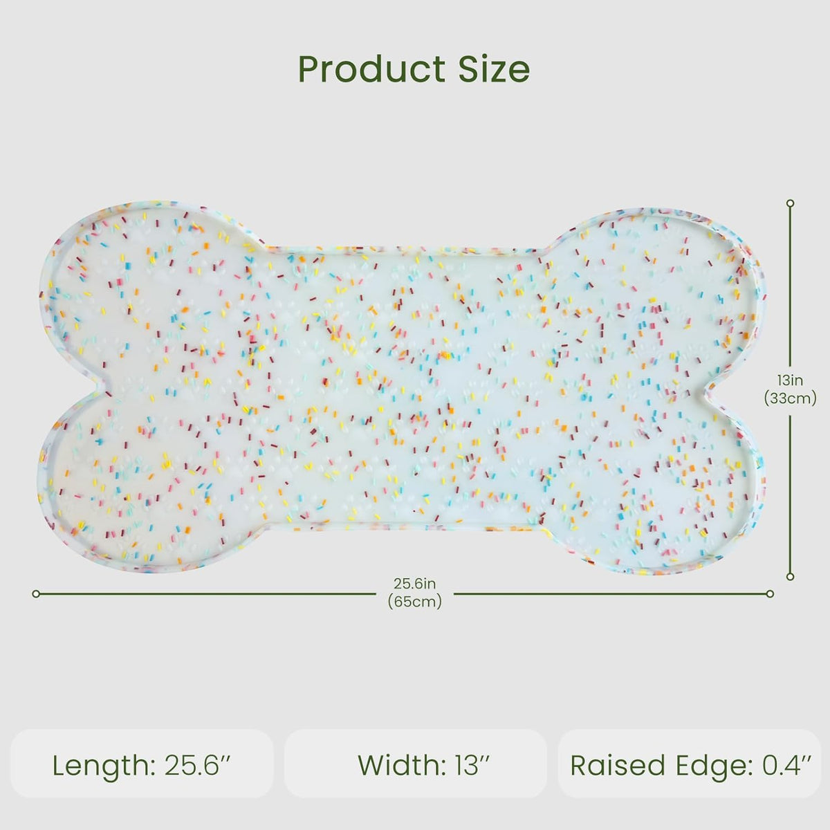 Dog Food Mat Anti-Slip Silicone Dog Bowl Mat Thicker Pet Placemat Waterproof Cat Feeder Pad with