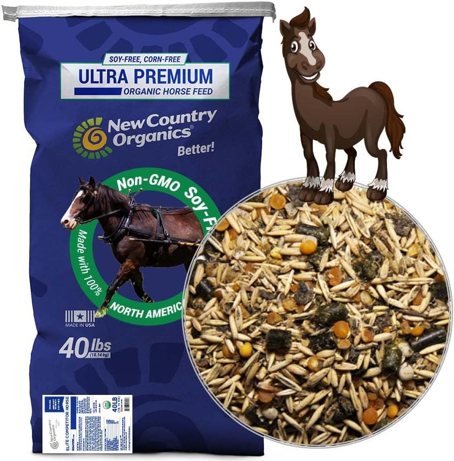 New Country Organics | Elite Horse Feed for Horses Under The Stresses of Competition and Travel |