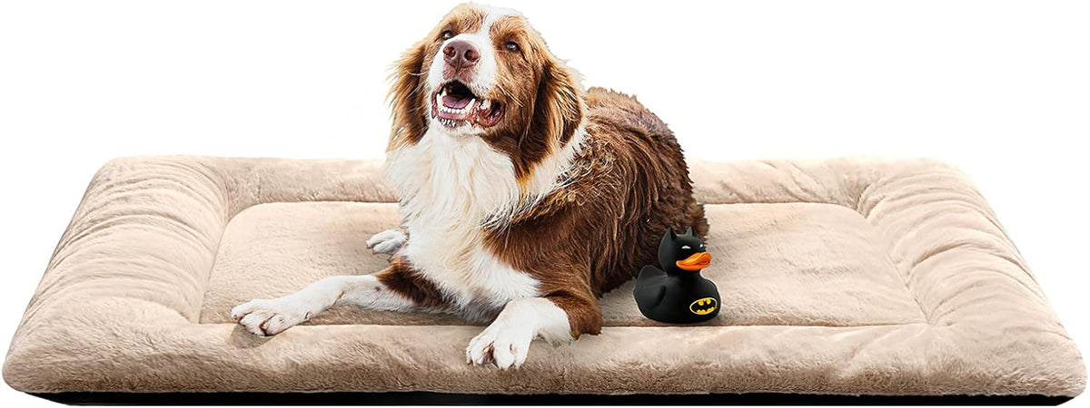 Dog Beds Crate Pad for Extra Large Dogs Ultra Soft Dog Crate Bed Washable & Anti-Slip Kennel Pad