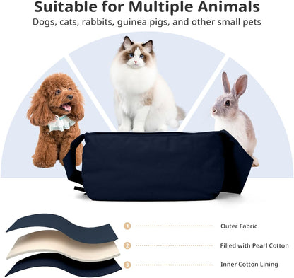 Dog Sling Carrier for Small Dogs and Cats, Lightweight Collapsible Pet Travel Bag with Adjustable