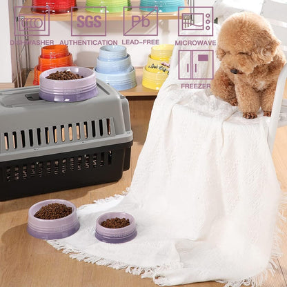 Sweejar Gradient Dog Bowl, Ceramic Dog Food Dish for Puppy and Kitten, Porcelain Pet Bowl for Food