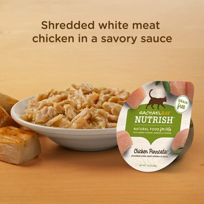 Rachael Ray Nutrish Natural Premium Wet Cat Food, Chicken Purrcata, 2.8 Ounce Tub (Pack of 12)