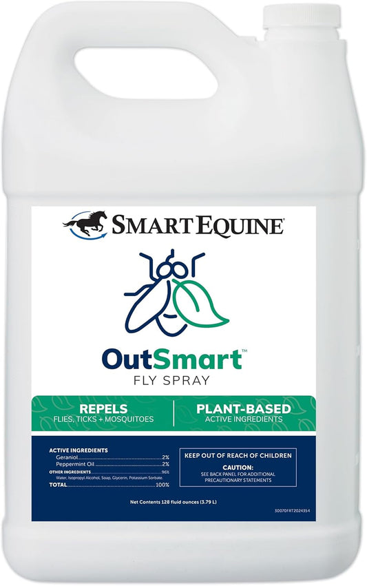OutSmart® Fly Spray | Plant-Based Mosquito, Tick, and Fly Spray Repellent for Horses and Riders |