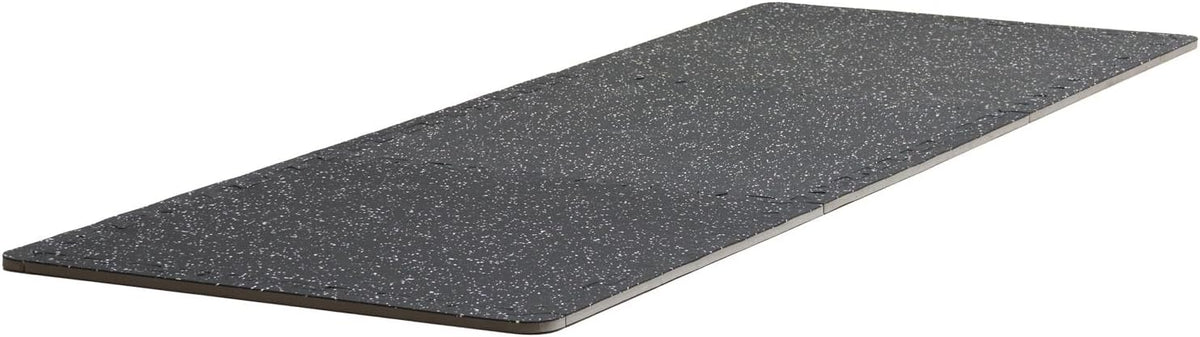 VEVOR 0.56 Inch Thick Gym Floor Mats, 25 Tiles Rubber Top with EVA Foam, 25" x 25" Gym Flooring