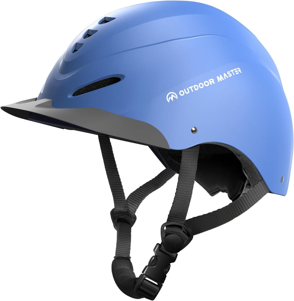 OutdoorMaster Equestrian Helmet, Horse Riding Helmet with Sun Visor and Excellent Ventilation