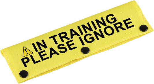 Funny Dog Leash Sleeve in Training Please Ignore Dog Leash Wrap Sleeve Alert Tag Pet Birthday Gift