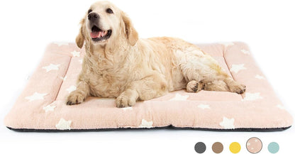 Mora Pets Dog Crate Pad Dog Kennel Bed Crate Mat for Large Dogs Washable Cute Star Pet Bed for Cage