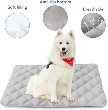 Magik & Kover Dog Crate Pad 2 Pack (36" x 23"), Soft Dog Crate Mat with Anti-Slip Bottom, Machine