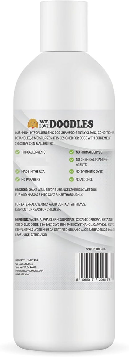 Hypoallergenic Dog Shampoo, Conditioner, and Detangler | Made in USA | Eco-Friendly Ingredients |