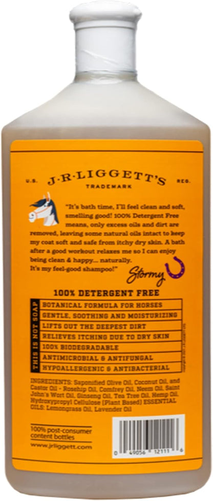 J·R·LIGGETT'S Botanical Horse Liquid Shampoo for Sensitive Skin | Hypoallergenic Biodegradable