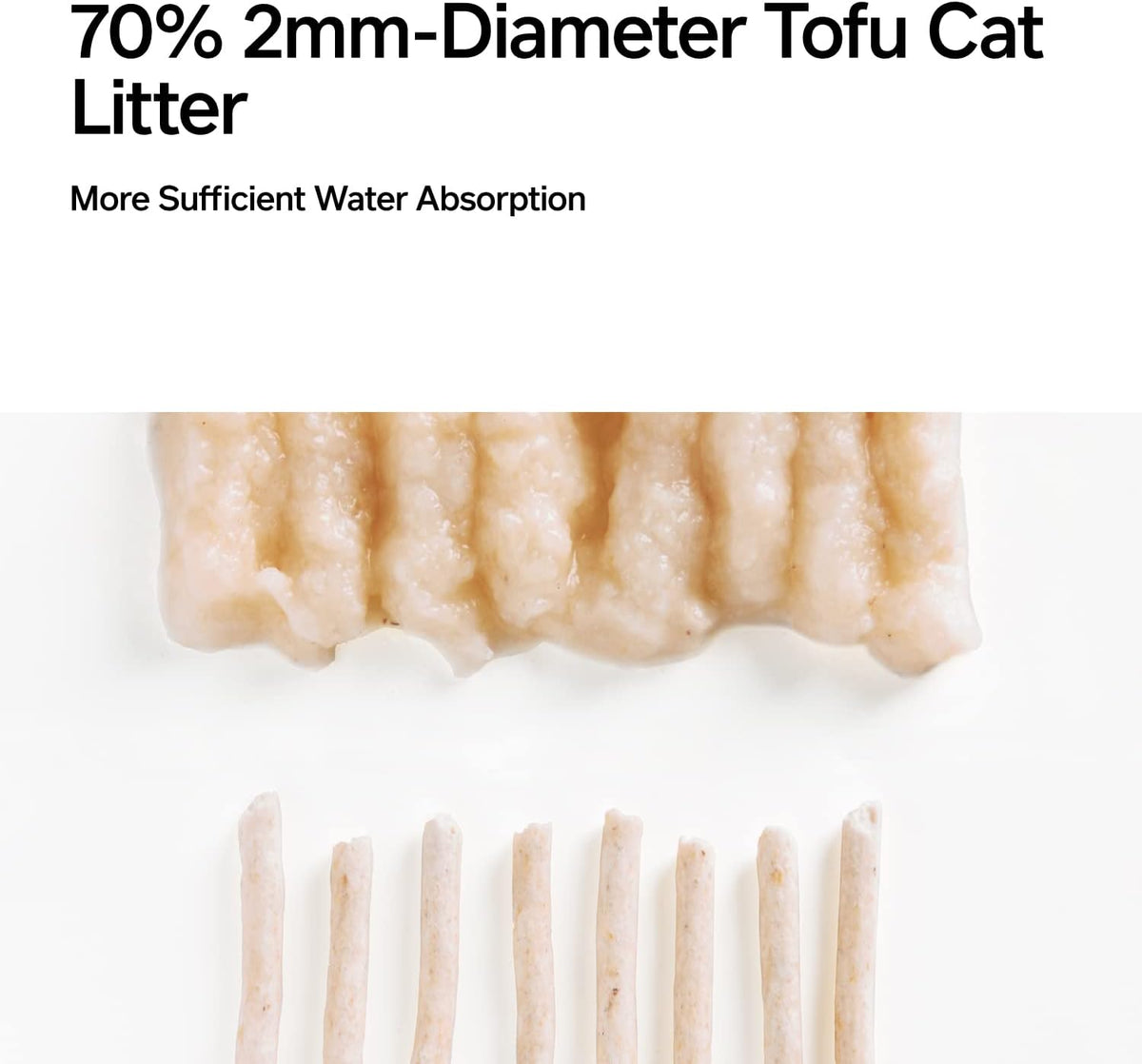 pidan Tofu Cat Litter Clumping,Flushable,Ultra Absorbent and Fast Drying, 100% Natural Ingredients