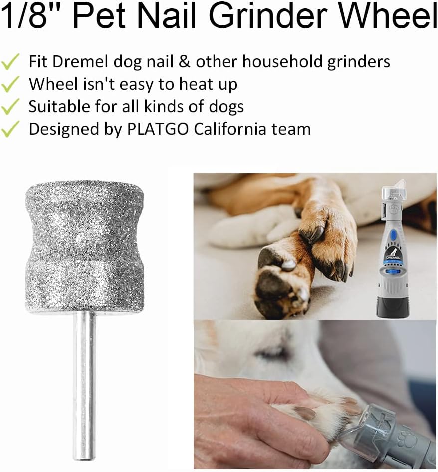 Jumbo Diamond Dremel Dog Nail Grinder Attachment, Diamond Dremel Bits Sanding Drums, Faster Dremel
