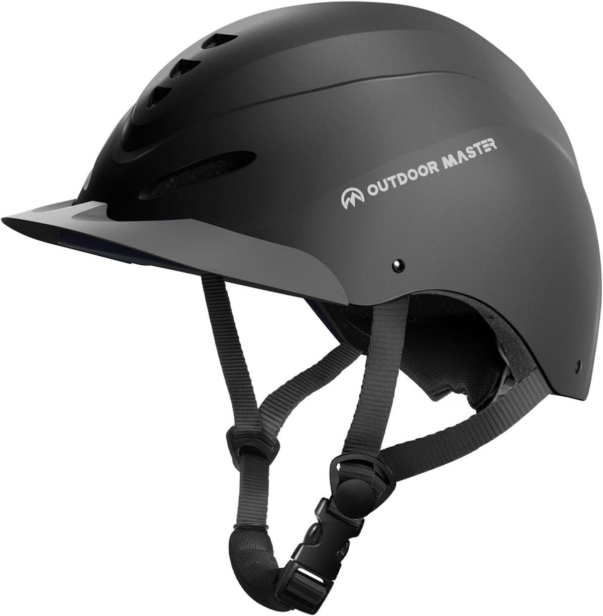 OutdoorMaster Equestrian Helmet, Horse Riding Helmet with Sun Visor and Excellent Ventilation