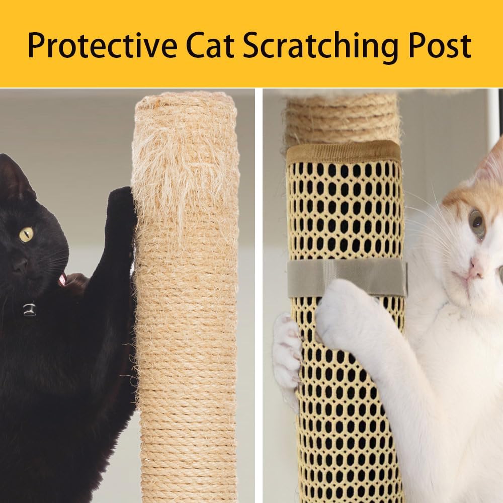 Cat Nail File Scratcher Wrapped Around Cat Scratching Post, 14.81x11.12 Inches, Cat Scratch Pad