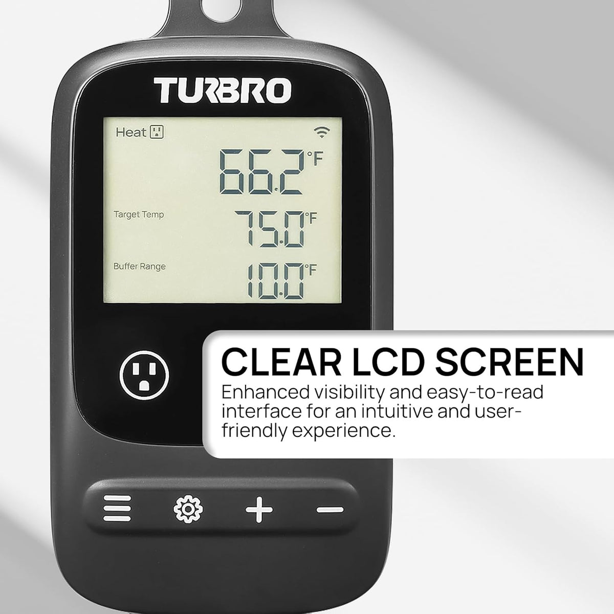 [2 Pack] TURBRO Smart Temperature Controller Heating Cooling, WiFi-Enabled Thermostat with Timer