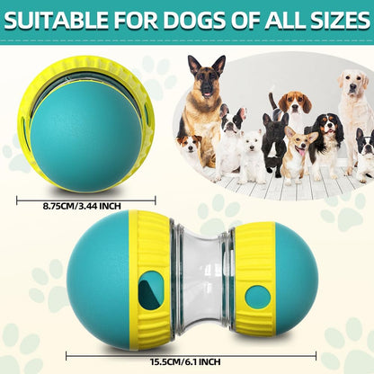 Dog Puzzle Toys, Rolling Treat Dispensing Ball, Brain Stimulation & Slow Feeder, Dog Enrichment