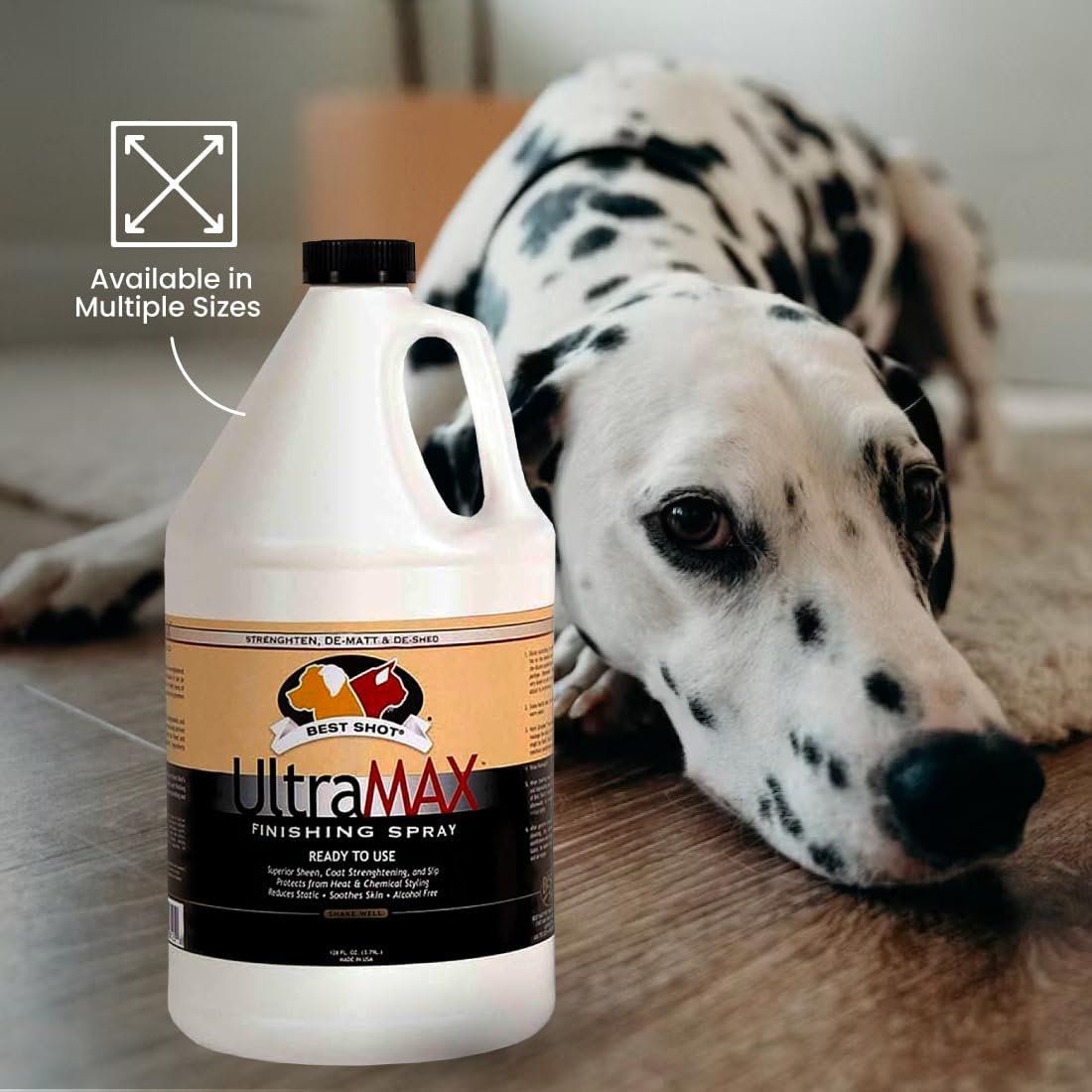 Best Shot UltraMAX Pro Finishing Spray, Ideal Detangler Spray for Pets, Hydrating and Soothing Pet