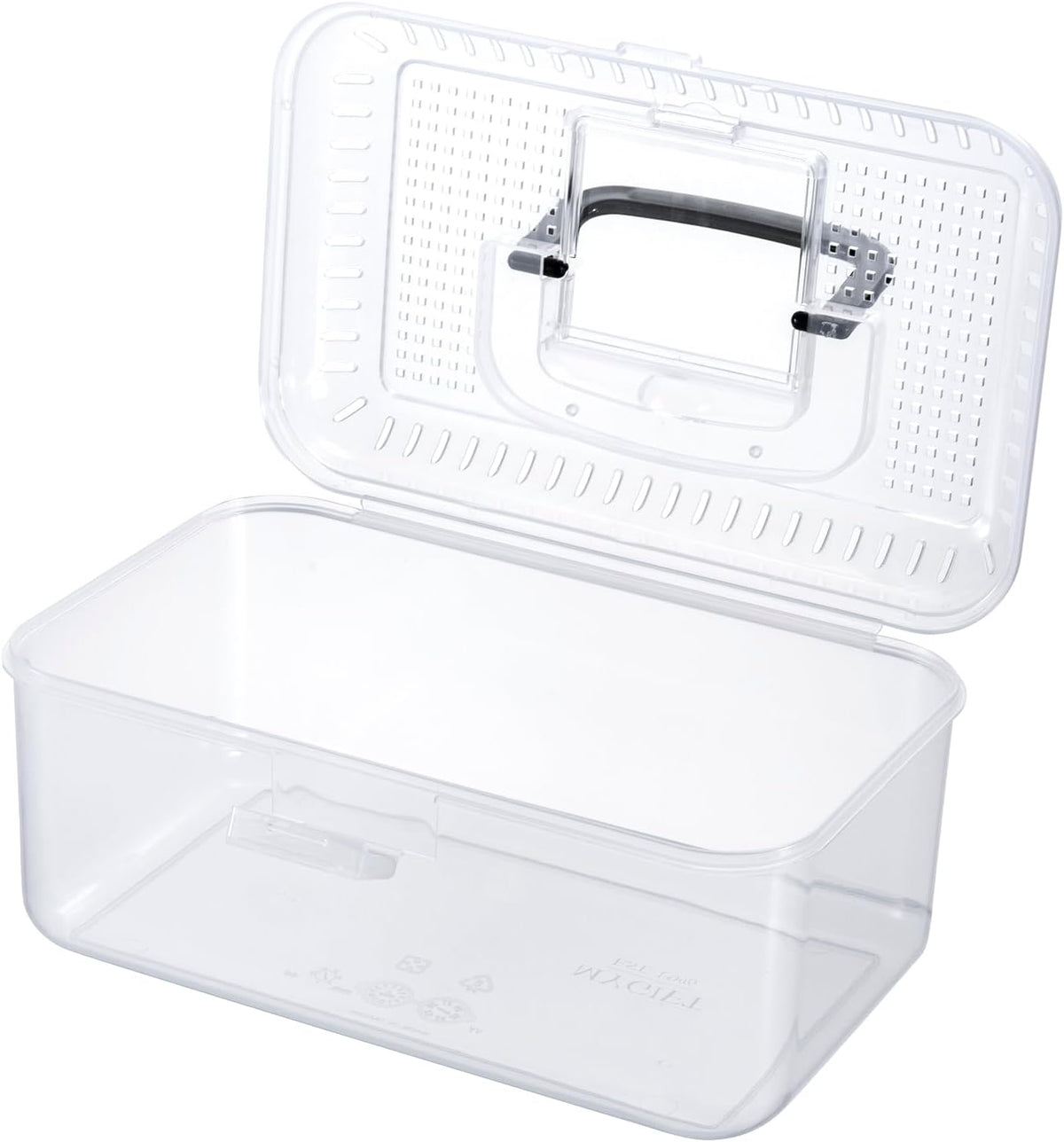 MyGift 9.5 x 6 Inch Clear Portable Insect Reptile Terrarium Tank with Black Carrying Handle