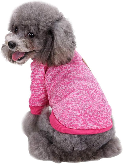 Jecikelon Dog Clothes Dogs Sweater Soft Puppies Clothing Winter Puppy Sweaters Warm Outfit for Dogs